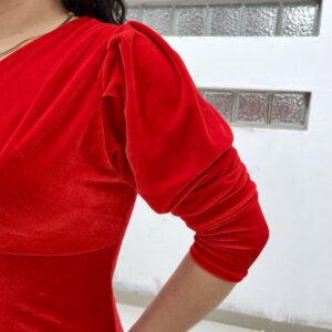 Vestido rojo plush: imagen 2