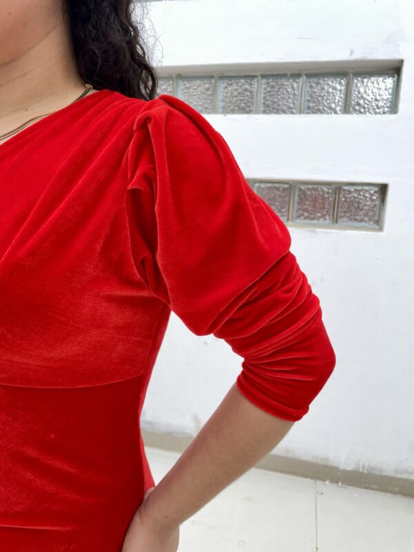 Vestido rojo plush: imagen 2