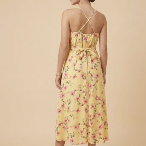 Vestido amarillo floral: imagen 2
