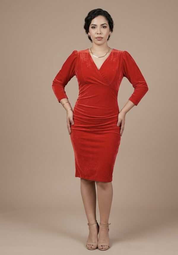 Vestido rojo plush