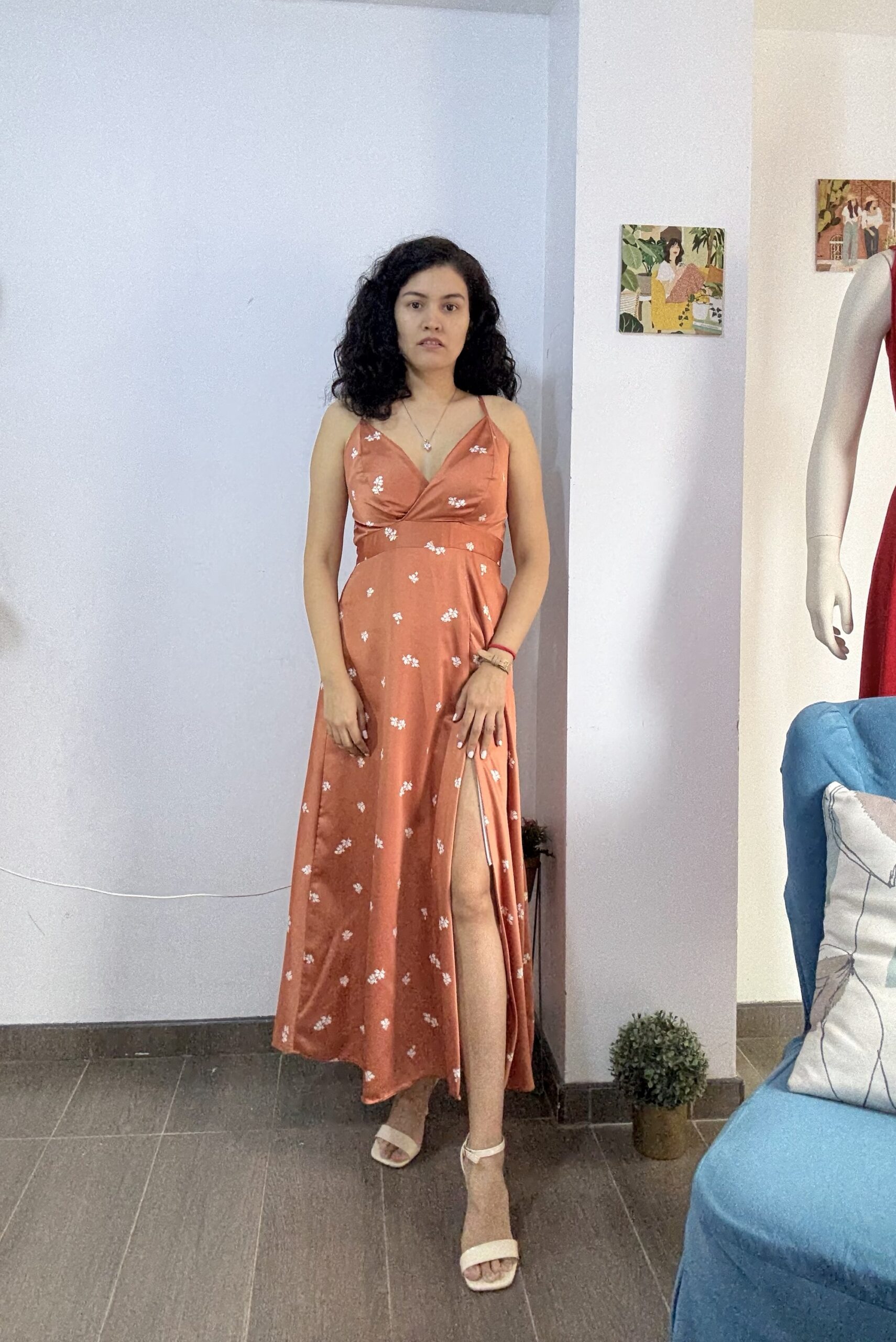 Vestido lacre satin: imagen 1