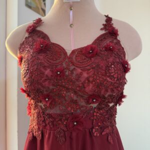 Corsé Encaje Vino: imagen 4