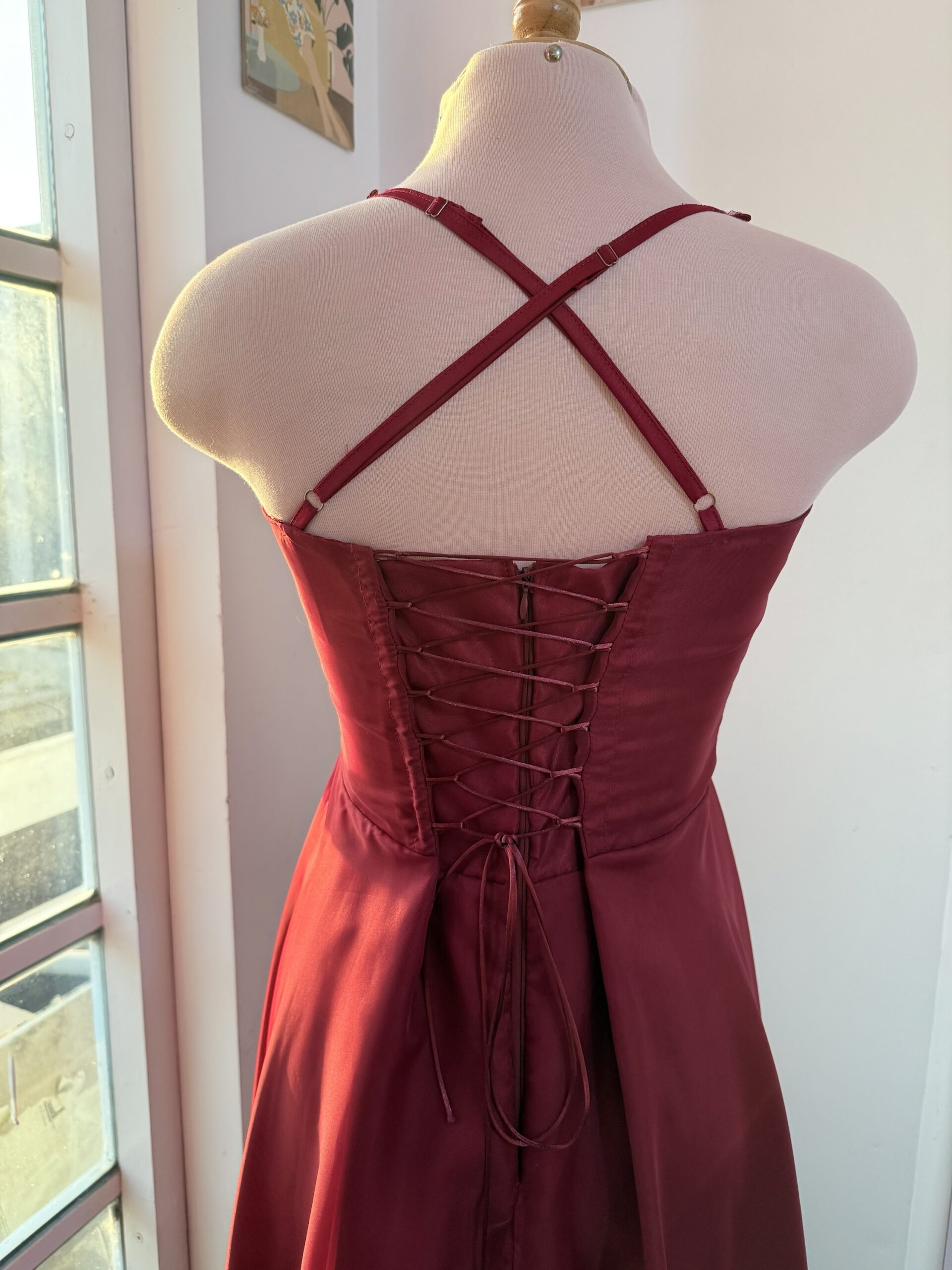 Corsé Encaje Vino: imagen 2