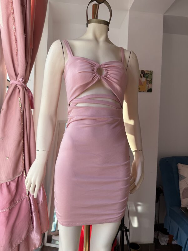 Vestido Palo Rosa licrado: imagen 3