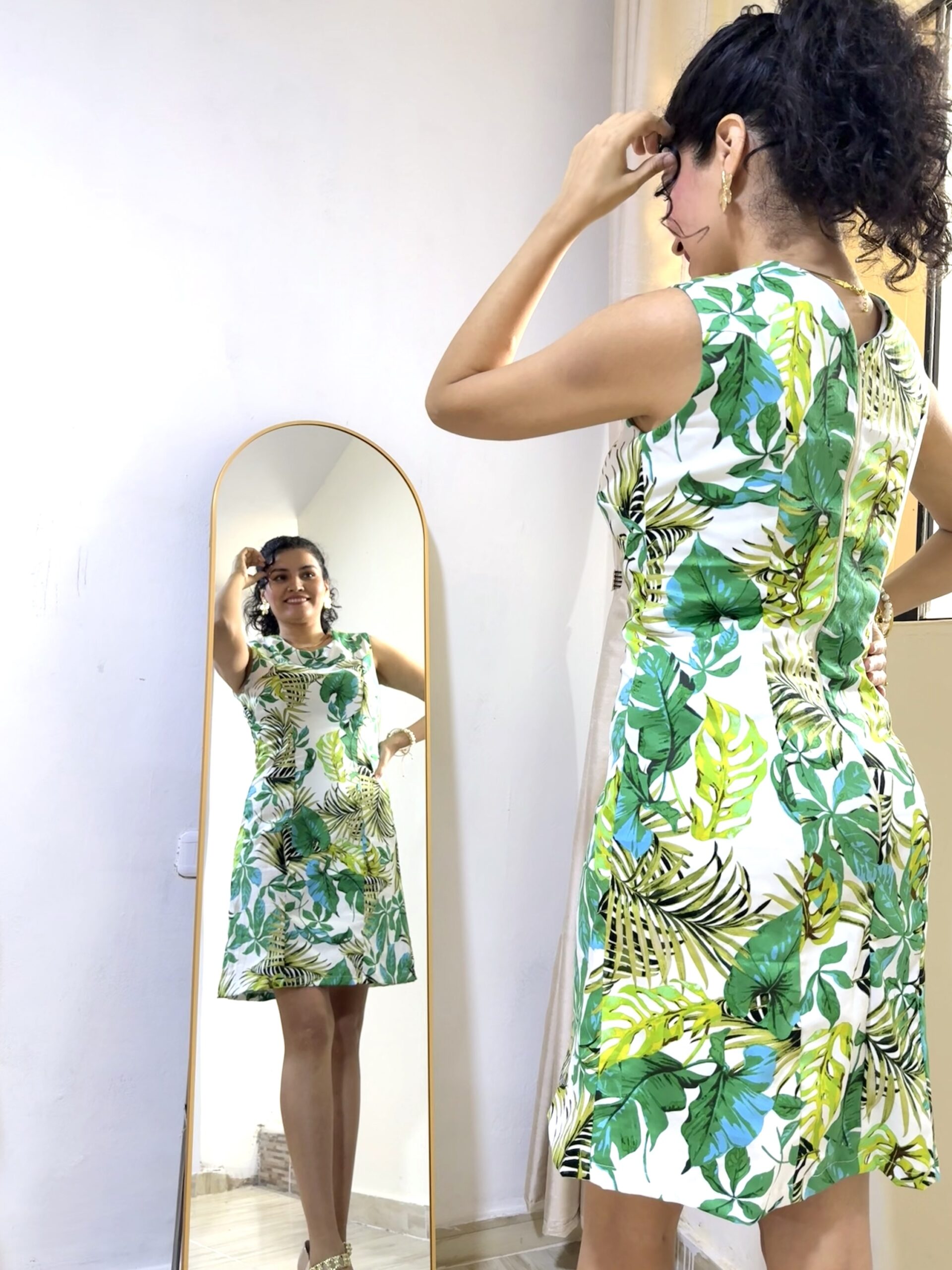 Vestido cocktail Floral: imagen 1