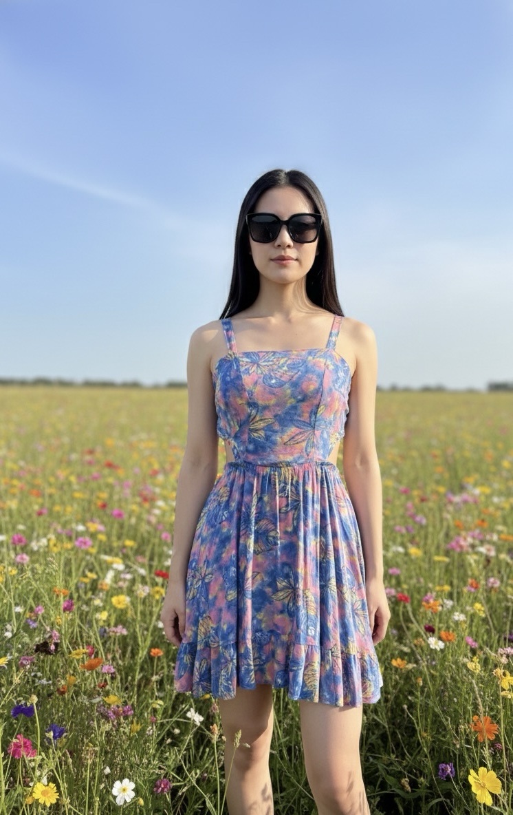 Vestido Flores Ari: imagen 1