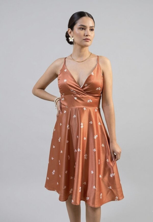 Vestido Lacre satin