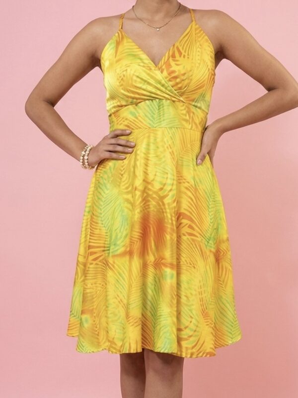 Vestido amarillo satin